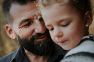 Man trying harder to be a good dad.